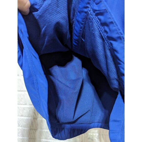 Kyodan Women's Bright Blue Soft Zip Retractable Hood Windbreaker Jacket Large - Picture 5 of 9